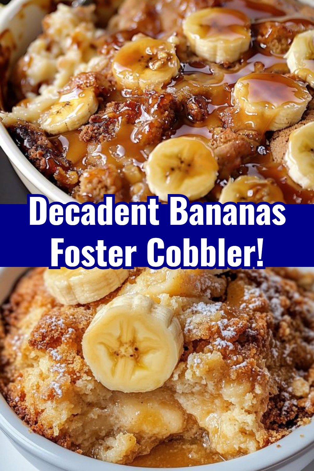 Delightful Bananas Foster Cobbler