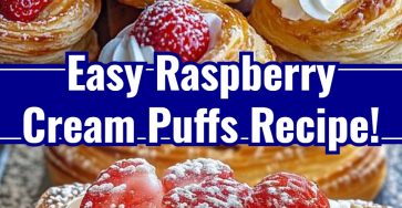 Raspberry Cream Puffs