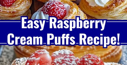 Raspberry Cream Puffs