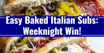 Baked Italian Sub Sandwiches