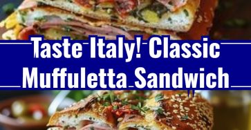 Classic Italian Muffuletta Sandwich