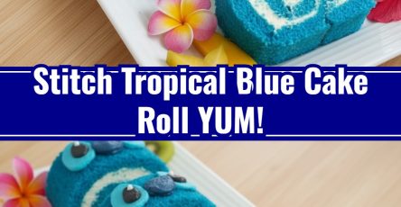 Cute Blue Tropical Cake Roll Easy Party Food