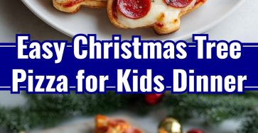 Easy Christmas Tree Pizza Fun Holiday Dinner Party Food