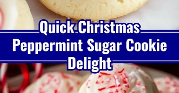 Easy Homemade Peppermint Christmas Cookies