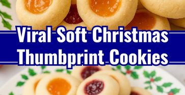 Easy Homemade Soft Christmas Thumbprint Cookies