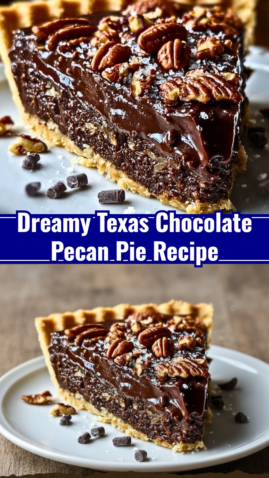 Famous Homemade Texas Chocolate Pecan Pie