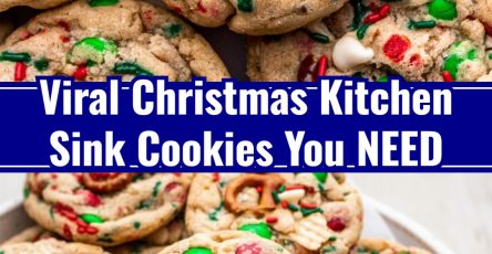 Festive Chewy Christmas Kitchen Sink Cookies
