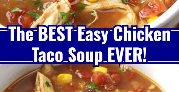 Hearty & Easy Homemade Chicken Taco Soup