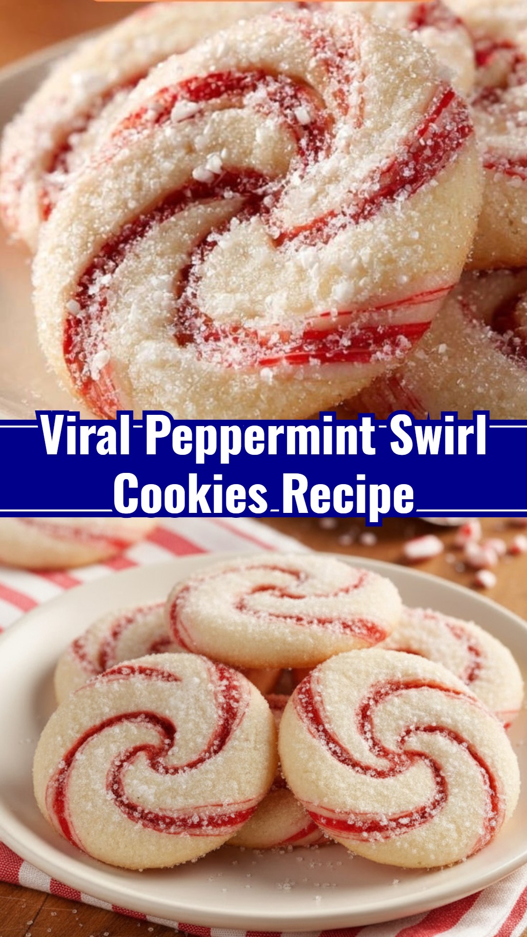Homemade Christmas Peppermint Swirl Cookies