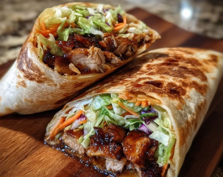 Homemade Fast Crispy Chicken Bacon Ranch Wrap