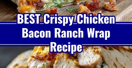 Homemade Fast Crispy Chicken Bacon Ranch Wrap