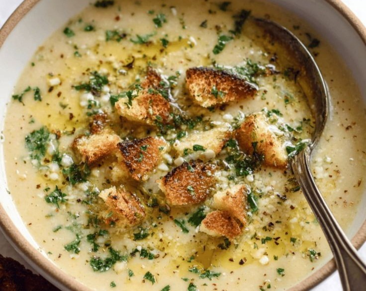 How To Make Easy Homemade Creamy Roasted Garlic Soup overview
