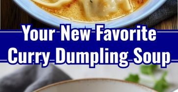 Creamy Asian Best Curry Dumpling Soup: Healthy Exciting Dinner for Cold Nights