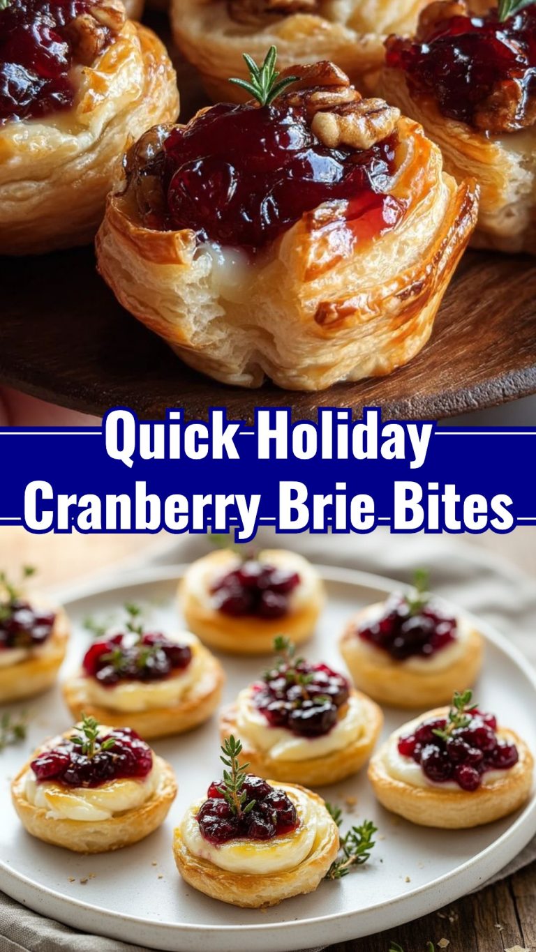 Easy 3-Ingredient Cranberry Brie Holiday Bites – Gerlindekaschel
