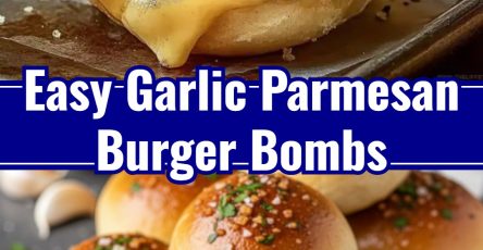 Easy Homemade Garlic Parmesan Cheeseburger Bites