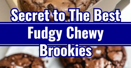 Homemade Fudgy Chewy Brookies Best Chocolate Brownie Cookie Desserts