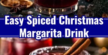 Homemade Spiced Christmas Margarita: Festive Boozy Holiday Cocktail