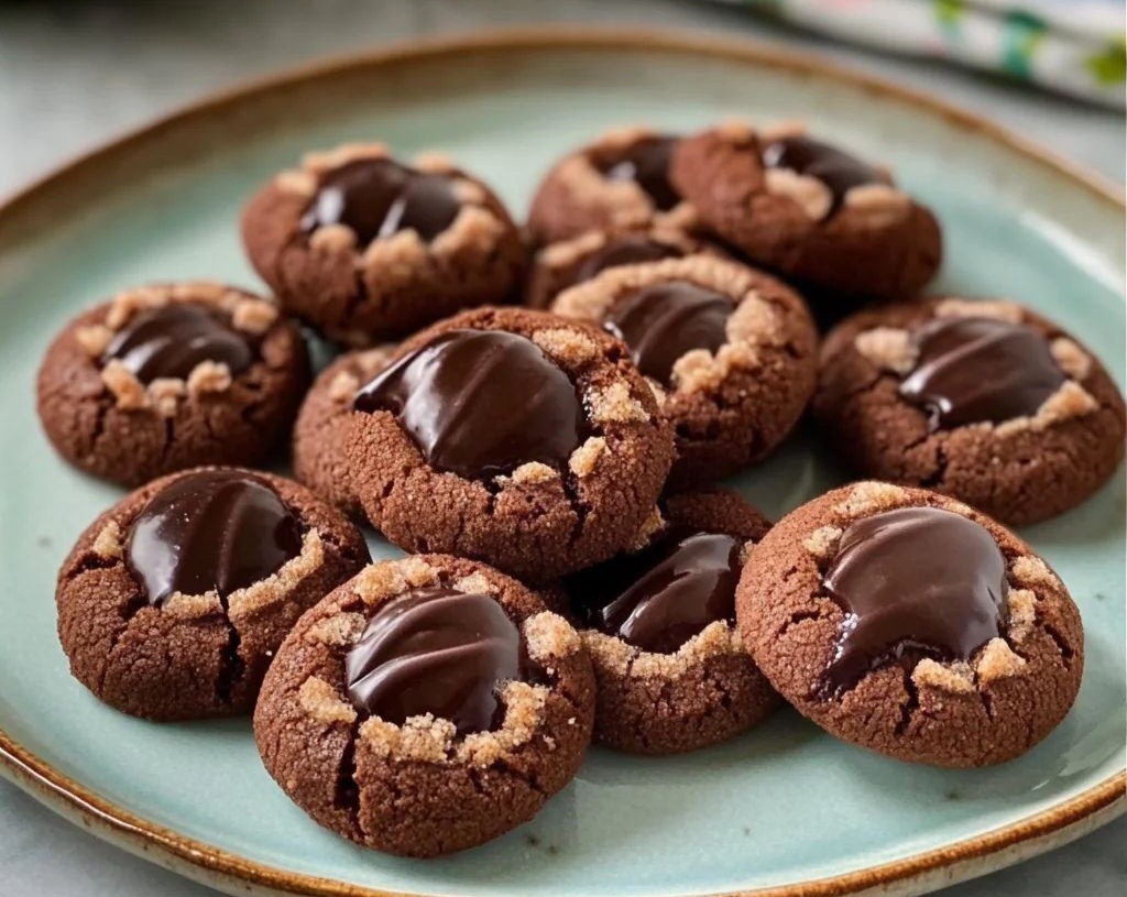 How to Make Chocolate Thumbprint Christmas Cookies overview