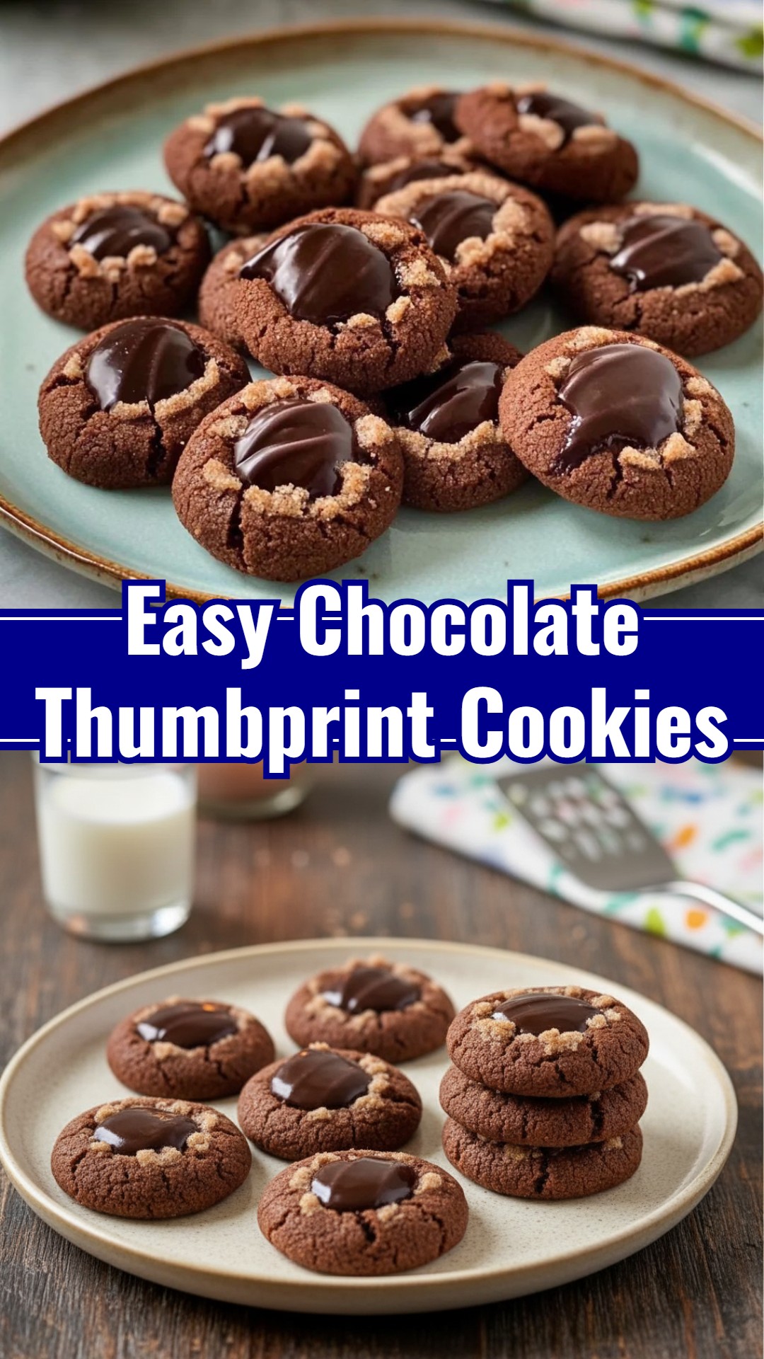 How to Make Chocolate Thumbprint Christmas Cookies