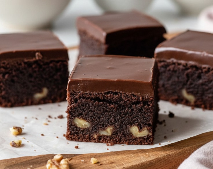 No Bake Brownies Fit Dessert Recipes Healthy Desserts Ideas serving