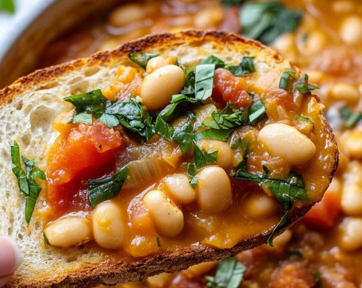 Soothing Vegetarian Bean Soup: A Gentle Dinner Idea serving