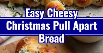 Yummy Cheesy Pull Apart Christmas Tree Bread Appetizer