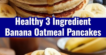 Easy Good Breakfast 3 Ingredient Banana Oatmeal Pancakes Recipe