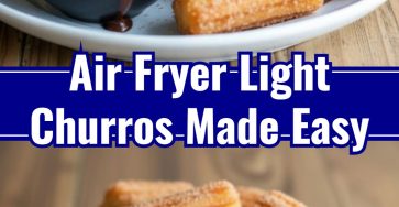 Easy Homemade Air Fryer Light Churros Yummy Sweet Snack Idea