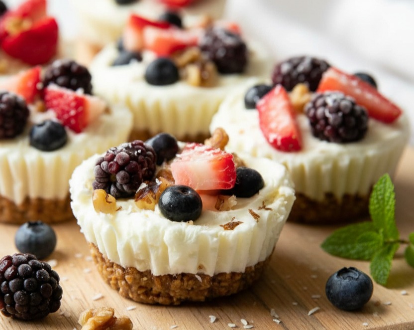Frozen Yogurt Granola Cups Quick And Easy Recipes Snacks overview