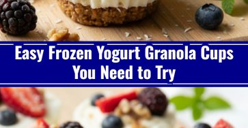 Frozen Yogurt Granola Cups Quick And Easy Recipes Snacks