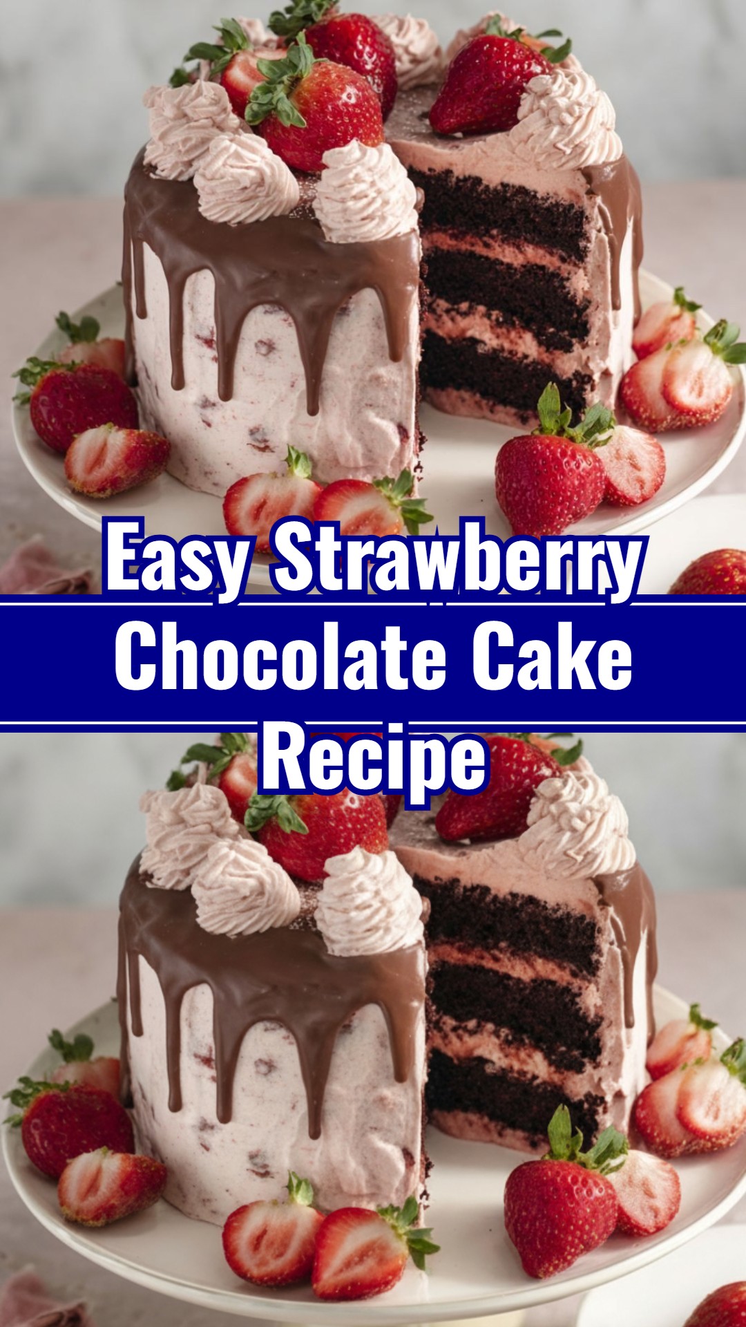 Homemade Dark Chocolate Strawberry Layer Cake Recipe – Gerlindekaschel