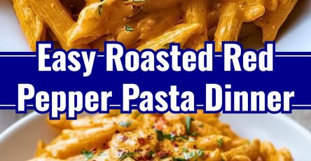 Roasted Red Pepper Pasta: Healthy, Easy, Quick Homemade Meals