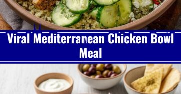 Wholesome Mediterranean Chicken Bowl: Healthy Homemade Savory Dinner Recipe