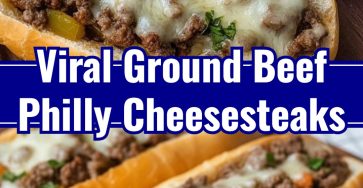 Homemade Ground Beef Philly Cheesesteaks for an Easy Dinner